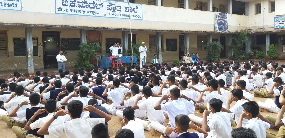 Character Building classes at B K Model School, Belagavi.